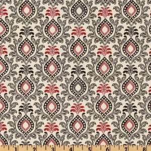  44 Wide Toni Fancy Red/White Fabric By The Yard Arts 