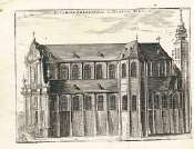 antique prints , CHURCH,PLAN,TOURNAI, BELGIUM, 1767  