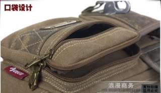 Thick Canvas Bumbag Hiking Travel Shoulder Fanny Pack Belt Waist Bags 