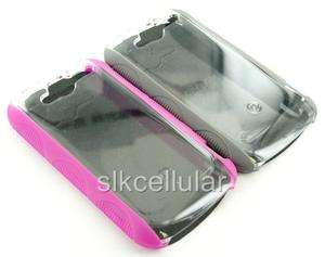 Lot2 Original OEM BodyGlove HTC MyTouch 4G/HD Pink+Gray Fringe Shell 