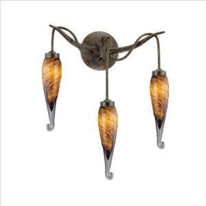 Fredrick Ramond FR49189TOR Calypso 3 Light Wall Sconce in Tortuga with 