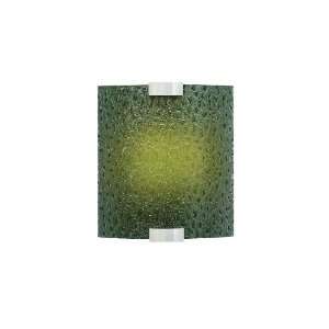   Light Outdoor Wall Light in Bronze with Green Bubble Glass glass Home