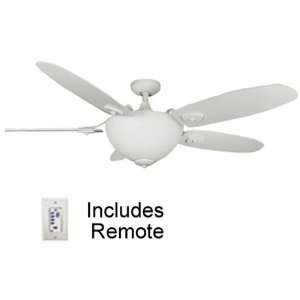  Master Bedroom, White Ceiling Fan with Light and Remote 