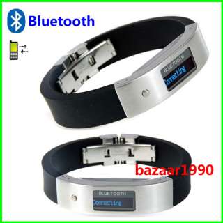 Bluetooth Bracelet Wristband W/LCD Caller ID For /Alert  