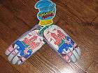 freezy freakies gloves, new old stock,kids S,bunny&castle,lilac palm