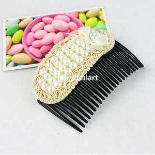 NEW Pearl French Twist Hair Comb Styling Clip Clamp  