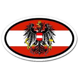  Austria Flag Car Bumper Sticker Decal Oval Automotive
