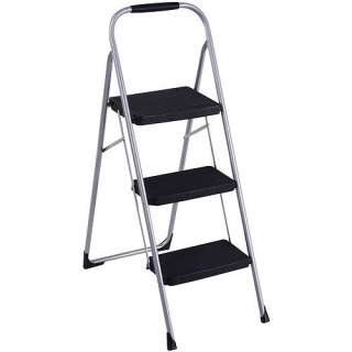 Cosco Folding Three Step Slip Resistant Stool Ladder  