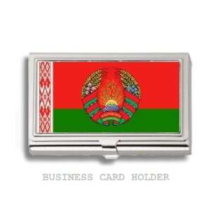  Belarus Belarusian Emblem Flag Business Card Holder Case 