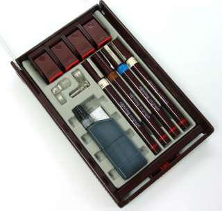 OLD GRAPH ROTRING ISOGRAPH COLLEGE SET 4 PEN  