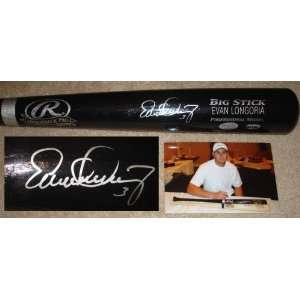  Autographed Evan Longoria Bat   Autographed MLB Bats 