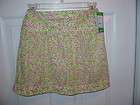GIRLS LILLY PULITZER HIBISCUS PIN FRUITY TOOTY LINEN SKIRT SZ 12 NWT