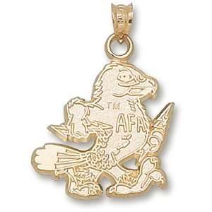  US Air Force Academy AFA Falcon 3/4 Pendant (Gold Plated 