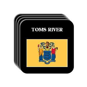  US State Flag   TOMS RIVER, New Jersey (NJ) Set of 4 Mini 
