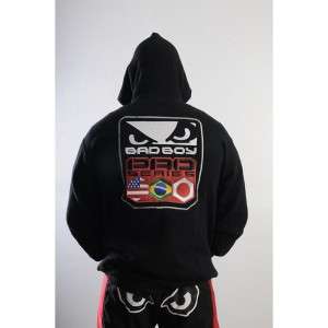BAD BOY WALK OUT MMA UFC ZIP UP HOODIE BLACK SMALL  