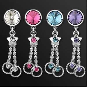  Non Piercing Belly Button Ring Surgical Steel Top Part 
