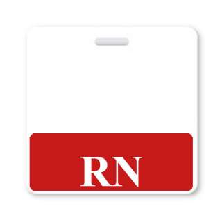  Registered Nurse Hospital ID Badge Buddies P/N BB RN RED H Q25  