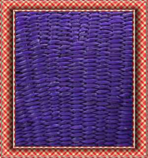 Handmade Rose Veil Natural Hay Weave Hand bag Purple Y  