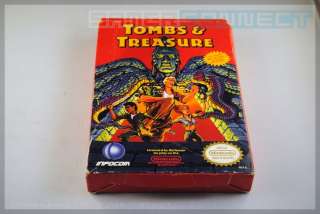 Tombs and & Treasure * BOX ONLY * Nintendo NES RARE  