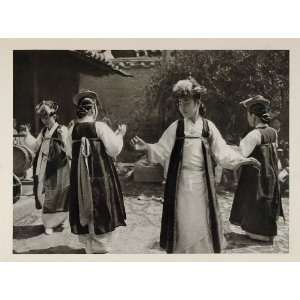  1930 Korean Dancing School Women Dancers Costumes Dress 