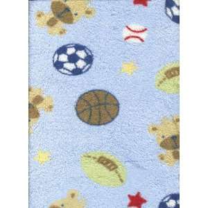 Plush Sports Throw Blanket Baseball Football Basketball Soccer Dog by 