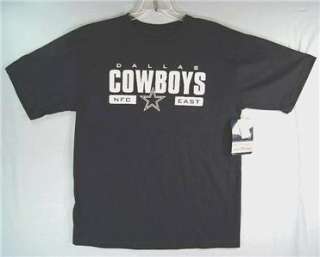   Cowboys Size Large Football NFC East Tee Shirt Navy Blue NWT Large