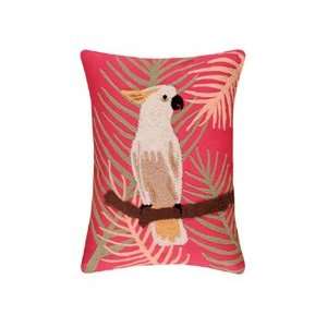  12 x 16 Hooked Pillow, Cockatoo
