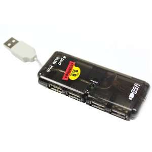    4 Port Mini USB HUB High Speed 480 Mbps PC Slim Electronics