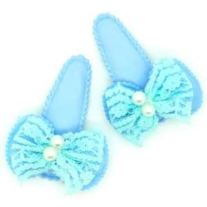  (blue) 1 Pair Baby/Todler/Girl Bow Shpaed with small 