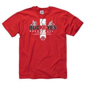   State Buckeyes Red Home Turf Basketball T Shirt