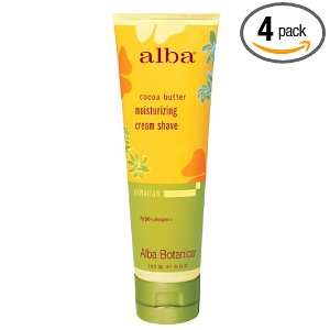  Alba Cocoa Butter Moisturizing Cream Shave, 5 Ounce Tubes 