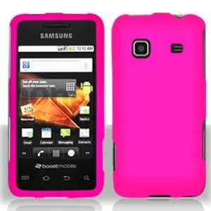 Samsung M820 Prevail Plastic Rubberized Hot Pink Case Cover Protector 