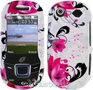   Case Cover for NET 10 Straight Talk SAMSUNG T340G T330G HOT PINK TULIP