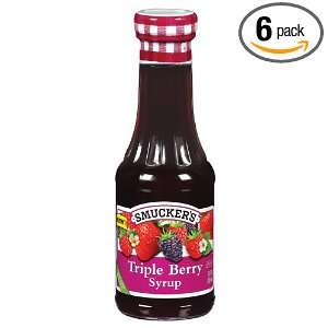 Smuckers Triple Berry Syrup, 12 Ounce Grocery & Gourmet Food
