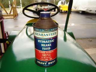 Vintage Brake Fluid Can   Gas Oil Tin Can  