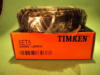 Timken Set5,Set 5 (LM48548 & LM48510)Cup/Cone Bearing  