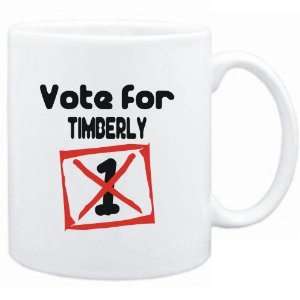  Mug White  Vote for Timberly  Female Names Sports 