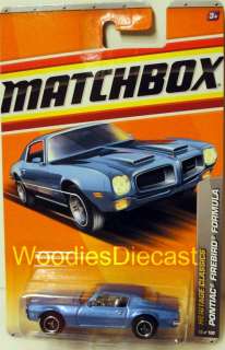 2011 Matchbox #15 Pontiac Firebird Formula BLUE MOC NEW  