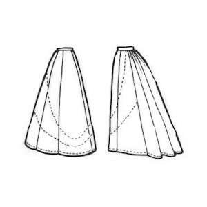  1897 Ladies Eight Gore Skirt Pattern 