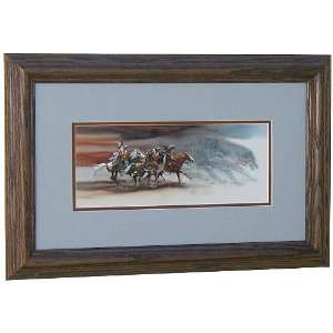  WOLVES OF THE CROW by Bev Doolittle Matted & Framed Solid 