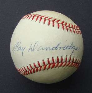 RAY DANDRIDGE Auto Signed Baseball HOF COA  