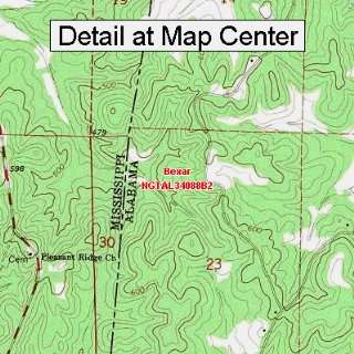  USGS Topographic Quadrangle Map   Bexar, Alabama (Folded 