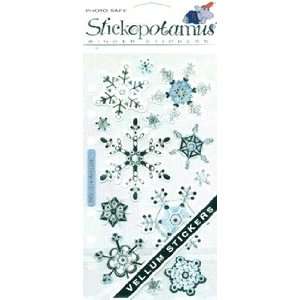   Vellum Stickers Snowflakes SPVM 06; 6 Items/Order