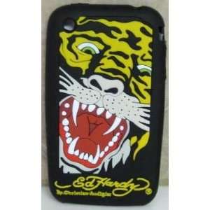   ed hardy iphone 3g 3gs case silicone w/ tiger tattoo 