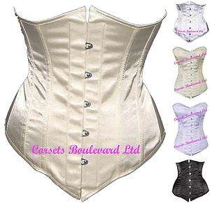   STEEL BONED CORSET Strong Basque SEXY Tight Lacing GLAMOUR Bridal Gown