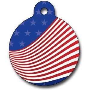   Flag   Custom Pet ID Tag for Cats and Dogs   Dog Tag Art