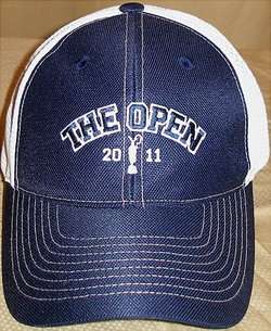 British Open 2011 structured adjustable golf hat(navy/w  