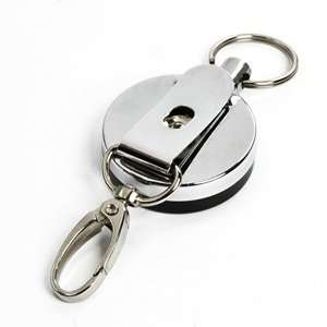   Reel Key/ID Badge with Belt Clip & Chain Pull Ring + Cosmos Cable Tie