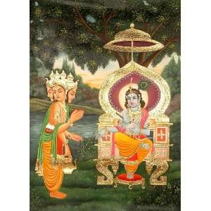   the Shrimad Bhagavata Purana)   Oil on Canvas with