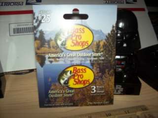 Bass Pro Shops Gift Card $25 NEW Call, Go in or go online to shop 